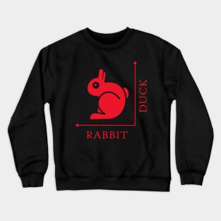 Duck Rabbit Illusion Crewneck Sweatshirt